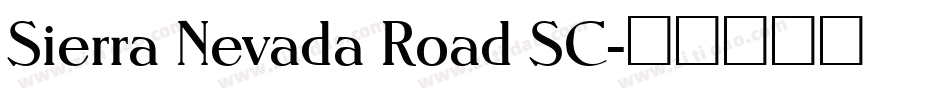 Sierra Nevada Road SC字体转换